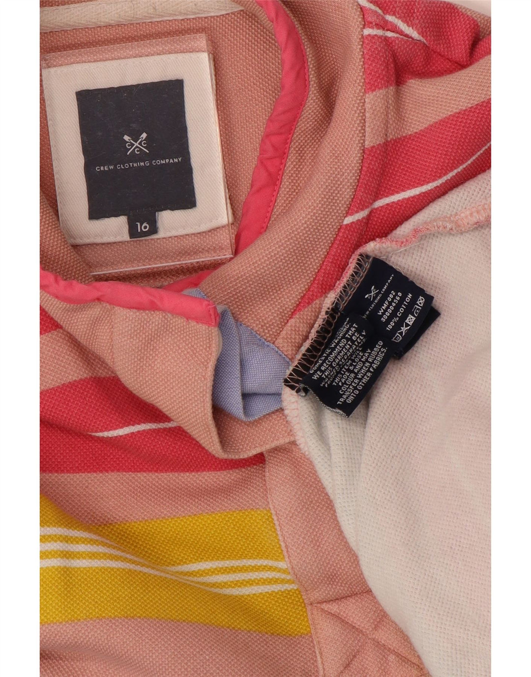 CREW CLOTHING Womens Sweatshirt Jumper UK 16 Large Multicoloured Striped