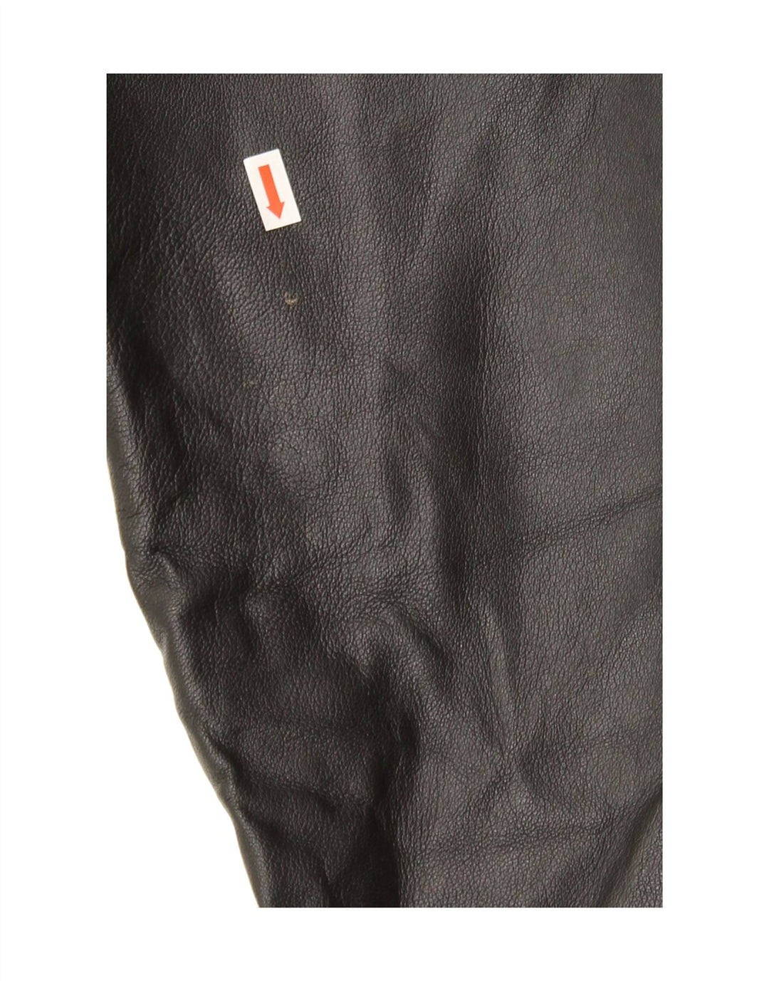 ENJOY Womens Straight Leather Trousers W26 L31 Black Leather Vintage ENJOY and Second-Hand ENJOY from Messina Hembry 