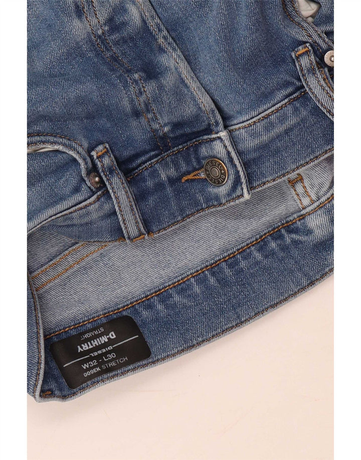 Diesel Womens D-Mihtry Straight Jeans W32 L30 Blue Cotton
