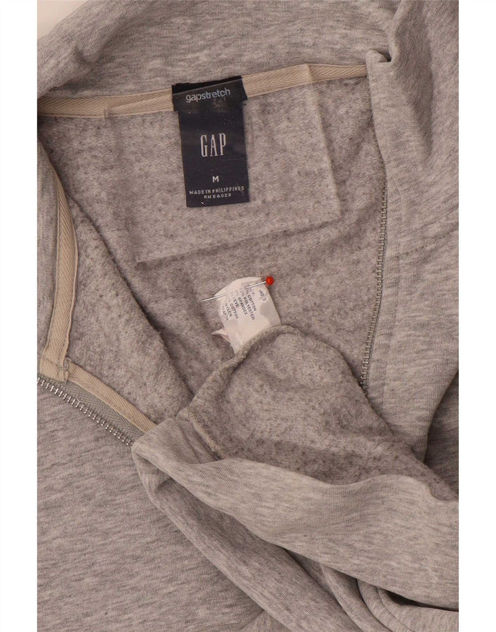 Gap Womens Tracksuit Top Jacket Medium Grey Flecked Cotton