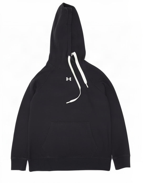 Under Armour Mens Hoodie Jumper Medium Black Cotton