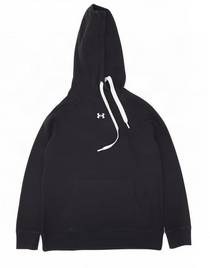 Under Armour Mens Hoodie Jumper Medium Black Cotton