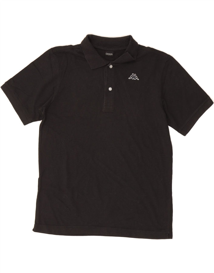 KAPPA Mens Polo Shirt Small Black Cotton Vintage Kappa and Second-Hand Kappa from Messina Hembry 