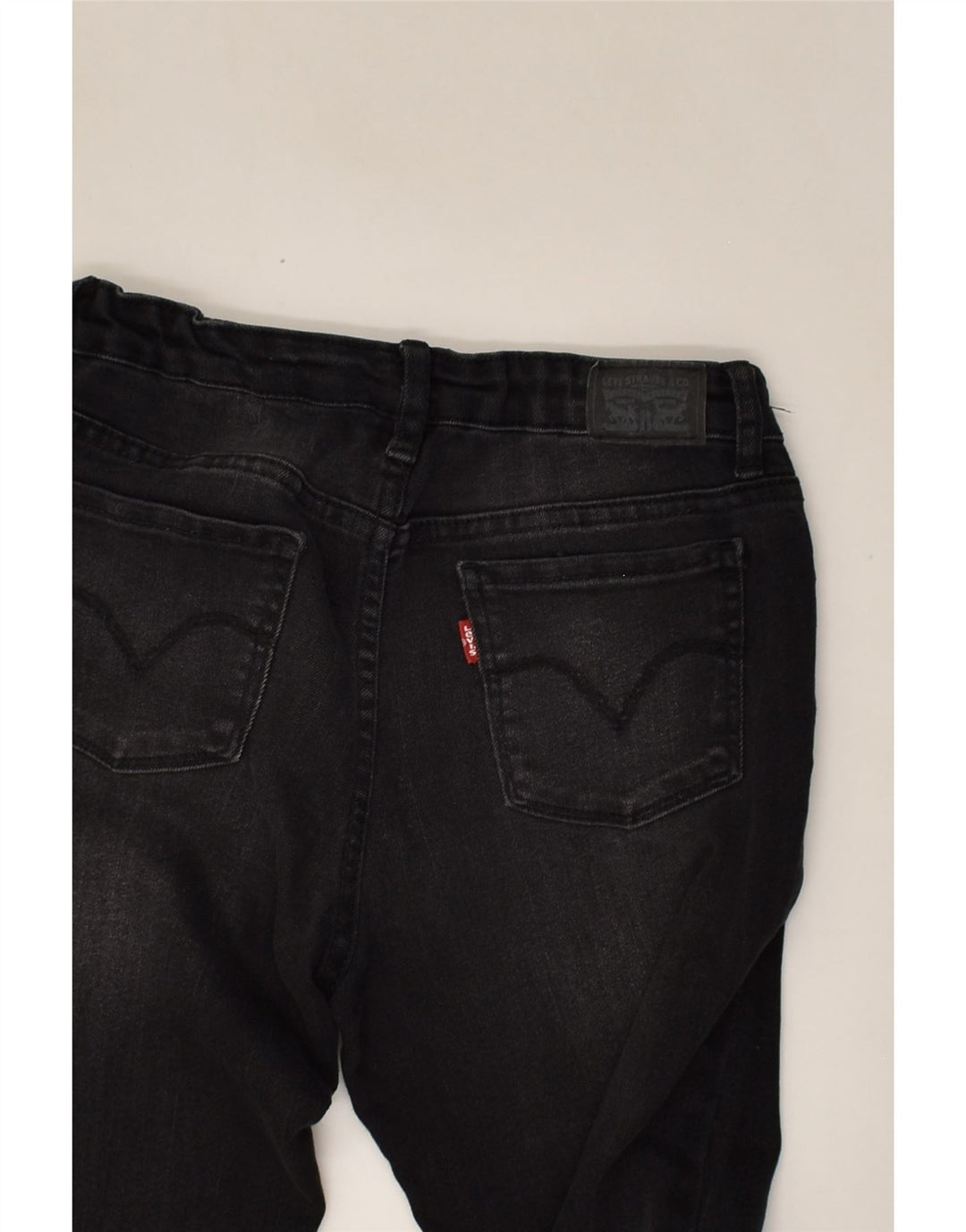 LEVI'S Girls Skinny Jeans 13-14 Years W24 L30  Black Cotton | Vintage Levi's | Thrift | Second-Hand Levi's | Used Clothing | Messina Hembry 