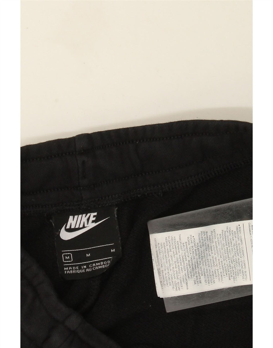 Nike Womens Tracksuit Trousers Joggers UK 12 Medium Black Cotton
