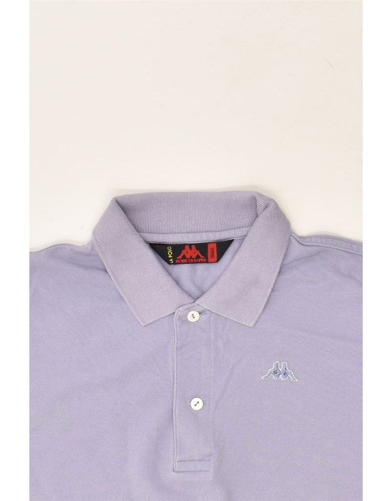 KAPPA Mens Long Sleeve Polo Shirt Small Purple Cotton | Vintage Kappa | Thrift | Second-Hand Kappa | Used Clothing | Messina Hembry 