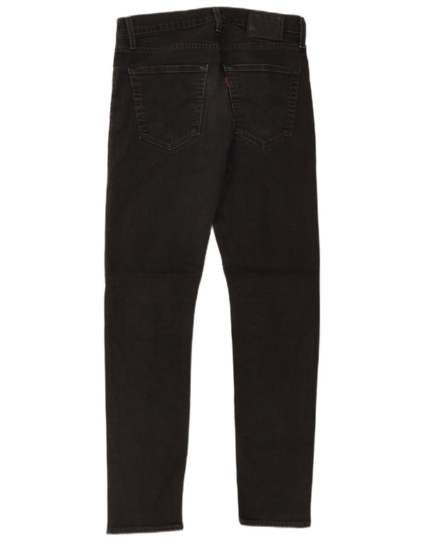 Levi's Mens 512 Tapered Slim Jeans W31 L32 Black Cotton