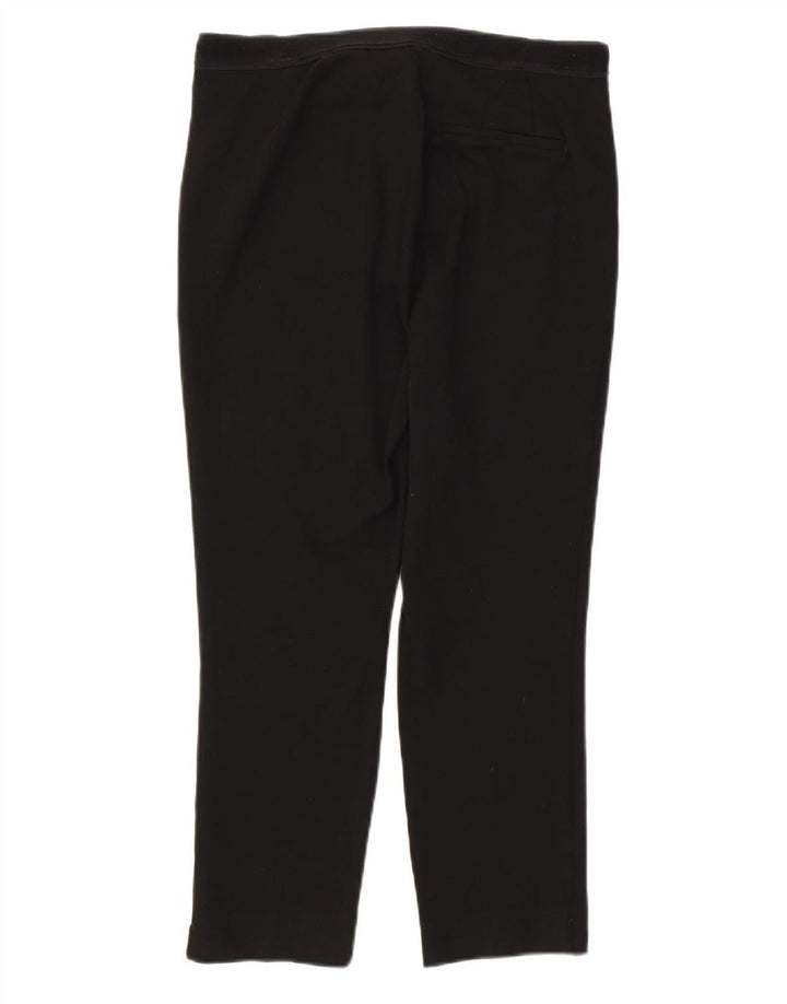 Marks & Spencer Womens Slim Suit Trousers UK 12 Medium W32 L25 Black