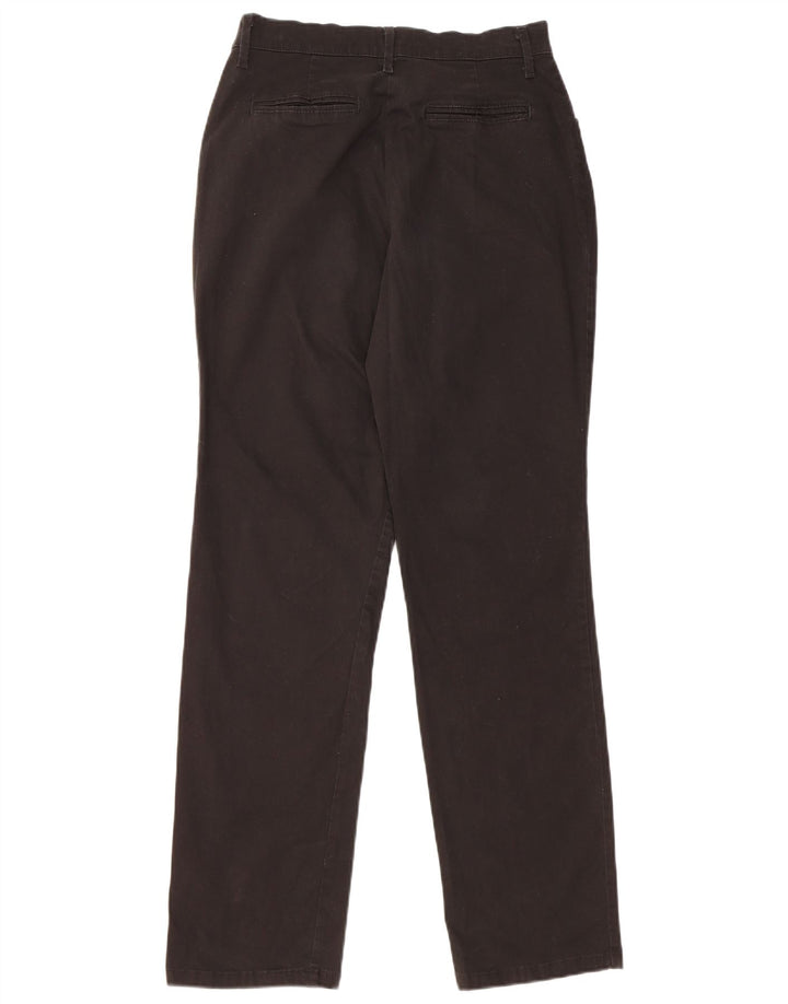 LEE Womens Straight Casual Trousers US 4 Small W28 L31 Black Cotton