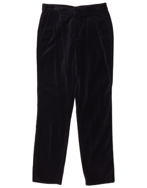 Massimo Dutti Womens Slim Chino Trousers EU 38 Small W28 L28 Navy Blue