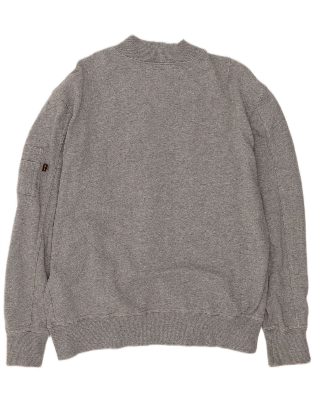 ALPHA INDUSTRIES Mens Tracksuit Top Jacket Medium Grey