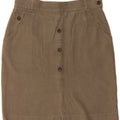 VINTAGE Womens Pencil Skirt IT 44 Medium W28  Brown Cotton Vintage Vintage and Second-Hand Vintage from Messina Hembry 