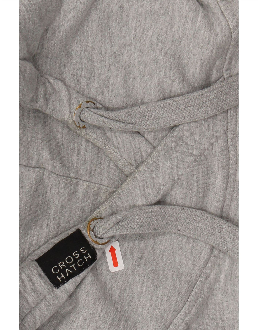 CROSSHATCH Mens Graphic Hoodie Jumper Small Grey Cotton