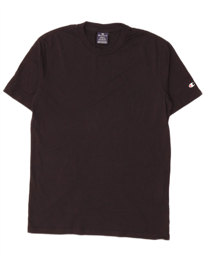 Champion Mens T-Shirt Top Small Black Cotton