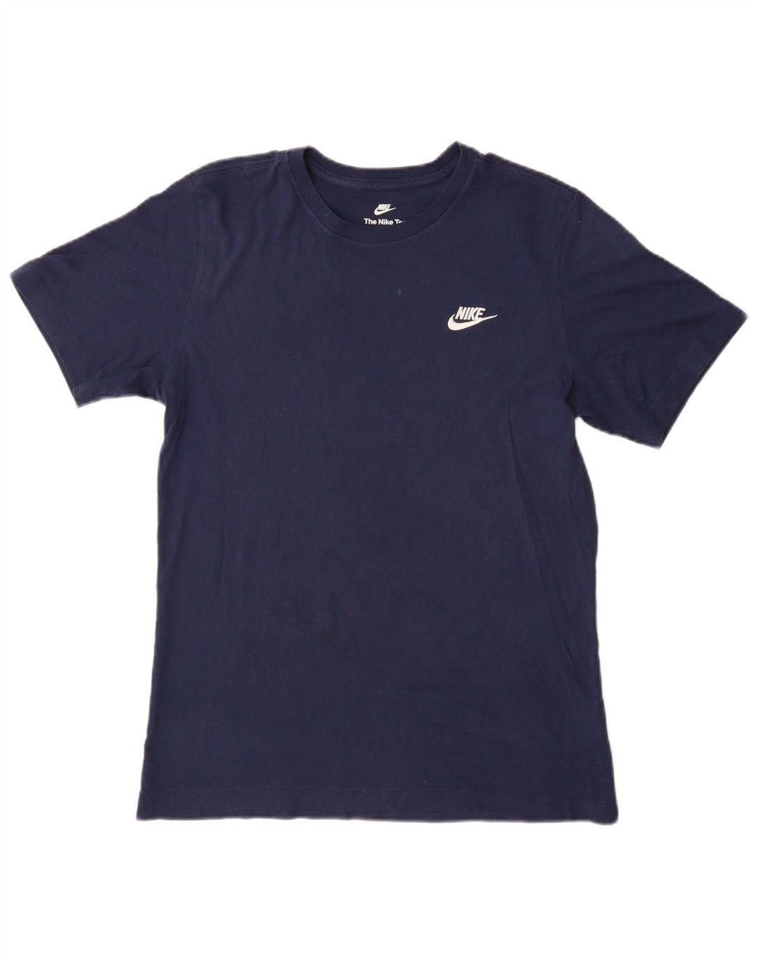 NIKE Mens T-Shirt Top Small Navy Blue Cotton