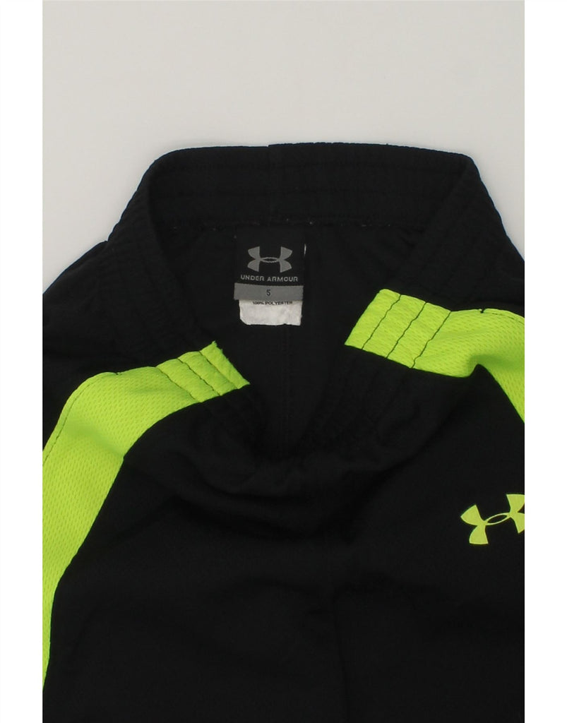 UNDER ARMOUR Boys Tracksuit Trousers 4-5 Years Black Polyester | Vintage Under Armour | Thrift | Second-Hand Under Armour | Used Clothing | Messina Hembry 