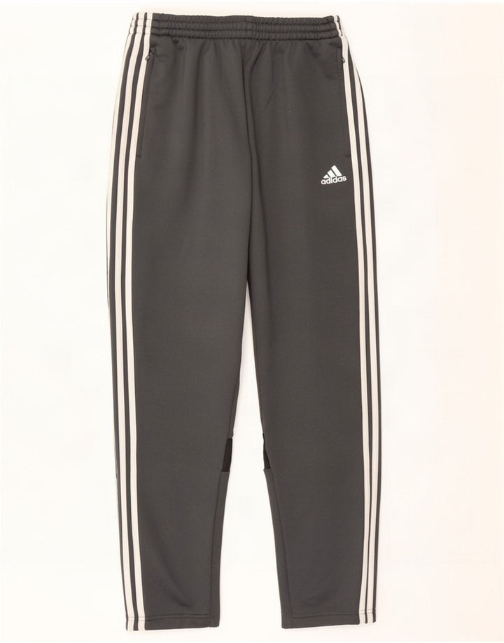 Adidas Mens Tracksuit Trousers Medium Grey Polyester