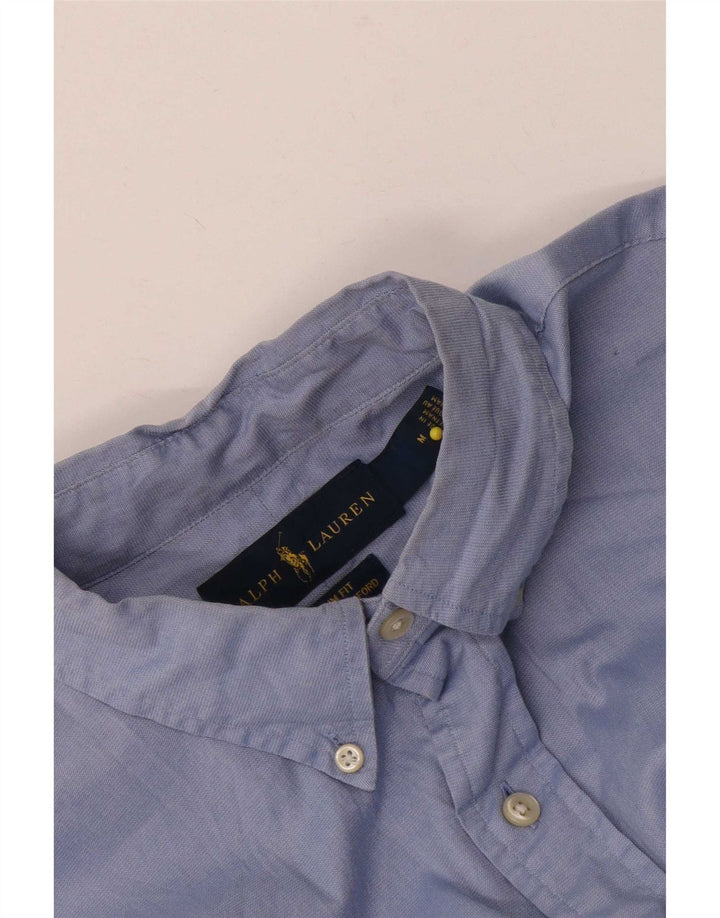 Ralph Lauren Mens Slim Fit Shirt Medium Blue Cotton