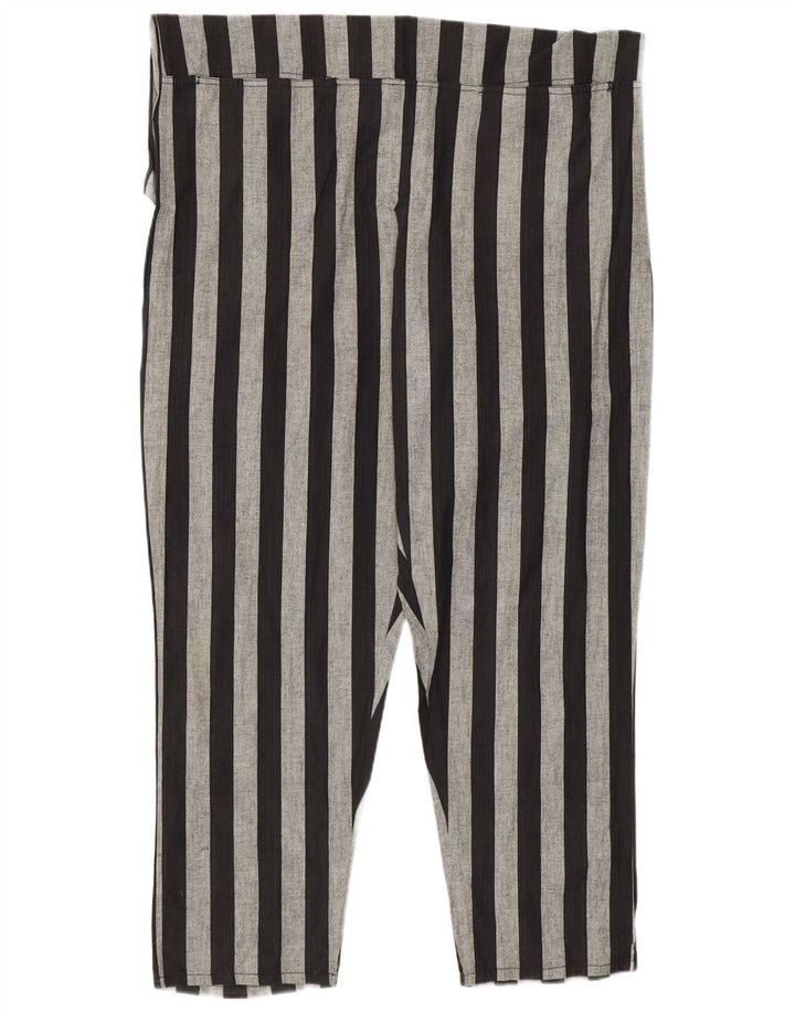 Vintage Womens Sleeveless Jumpsuit UK 14 Medium  Black Striped