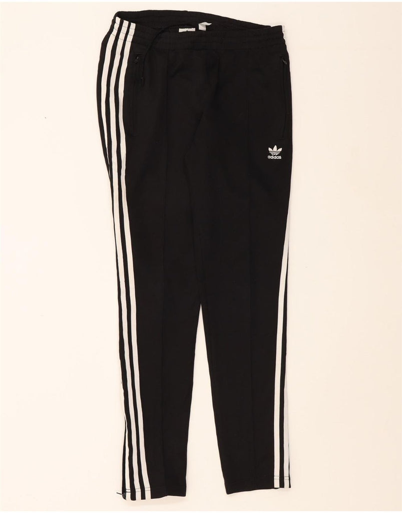 ADIDAS Womens Tracksuit Trousers UK 10 Small Black Polyester Vintage Adidas and Second-Hand Adidas from Messina Hembry 