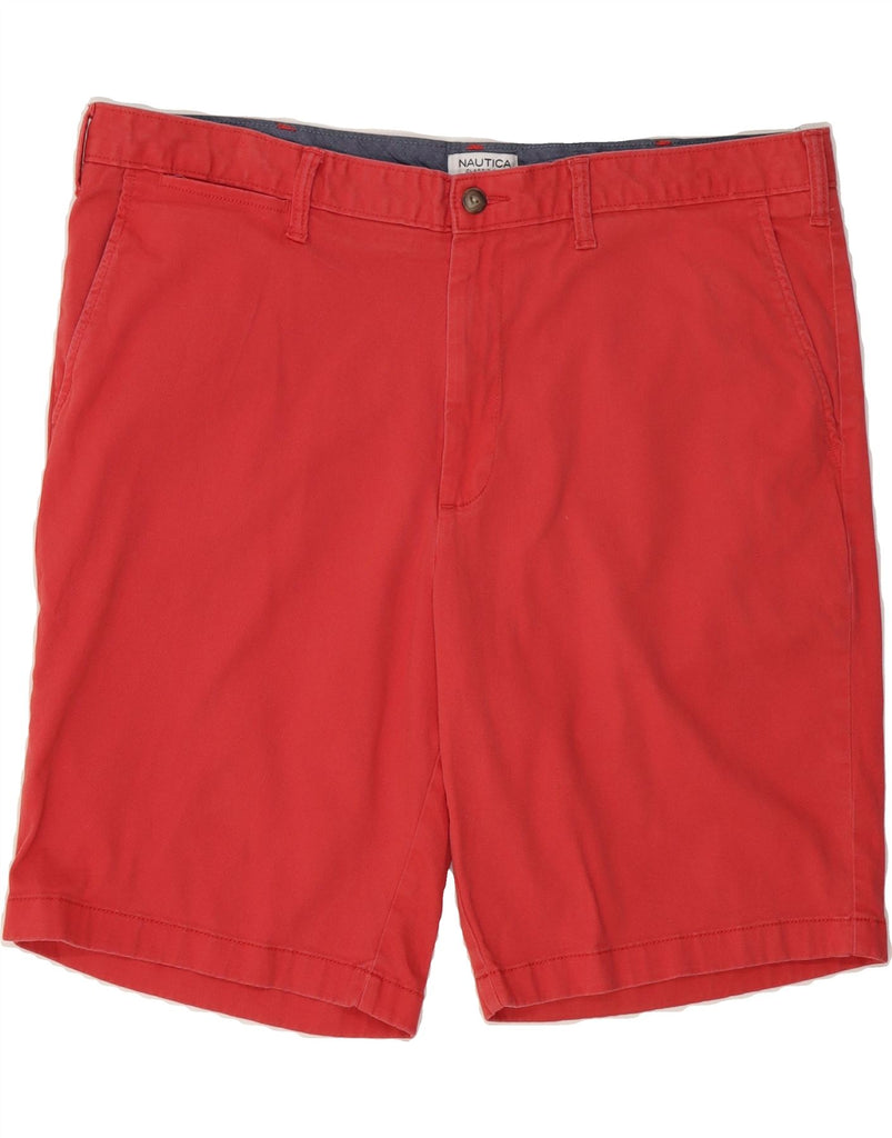 NAUTICA Mens Classic Fit Chino Shorts  W40 XL Red Cotton Vintage Nautica and Second-Hand Nautica from Messina Hembry 