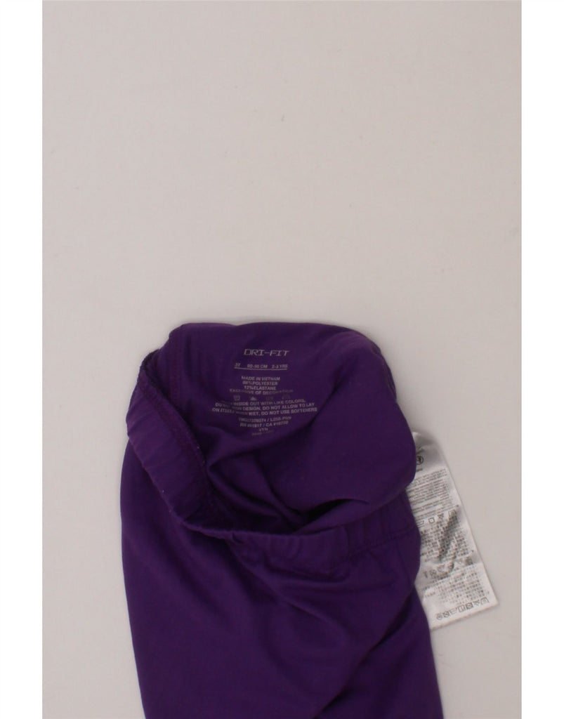 NIKE Girls Dri Fit Tracksuit Trousers 2-3 Years  Purple Polyester Vintage Nike and Second-Hand Nike from Messina Hembry 