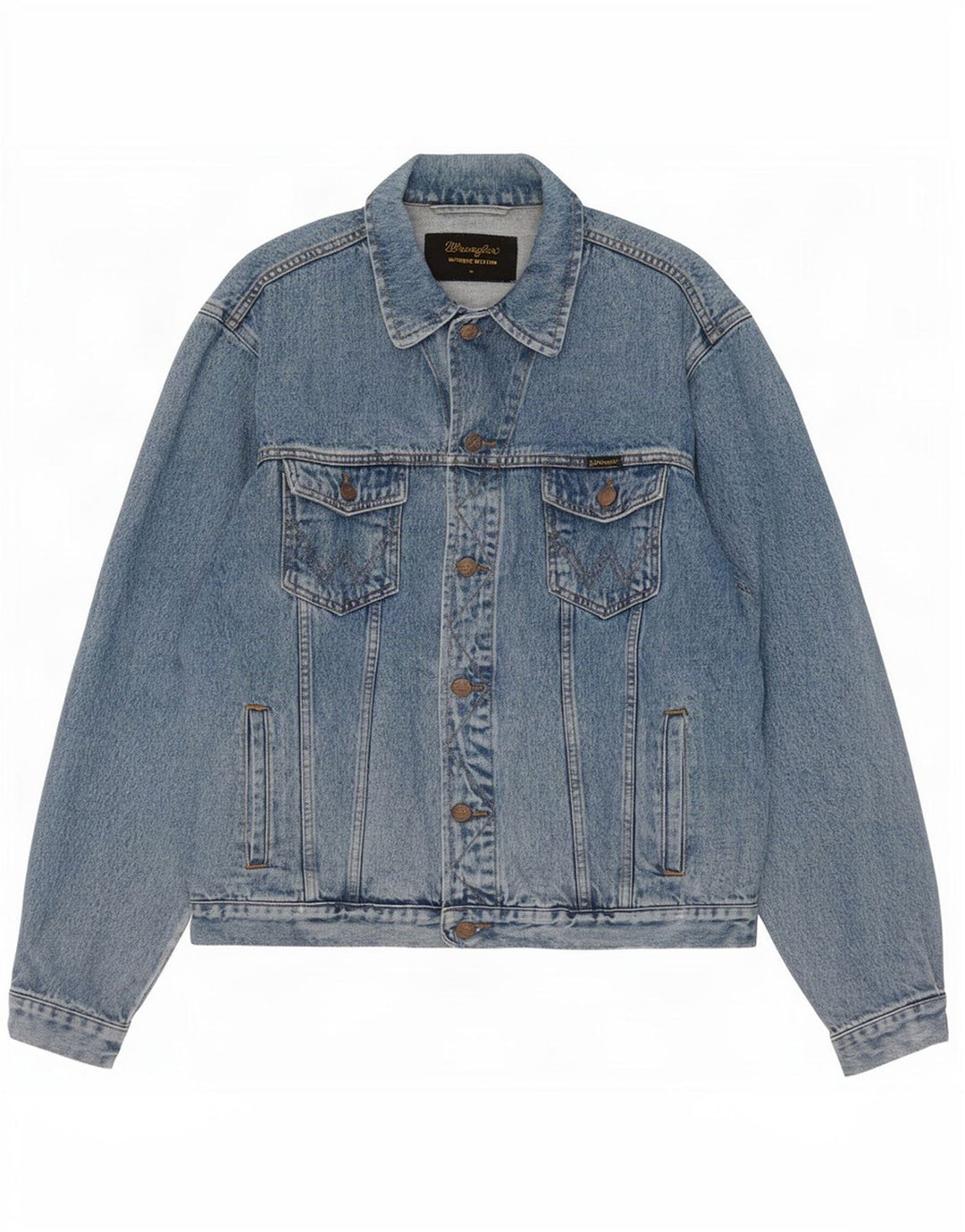Wrangler Mens Western Denim Jacket UK 42 XL Blue
