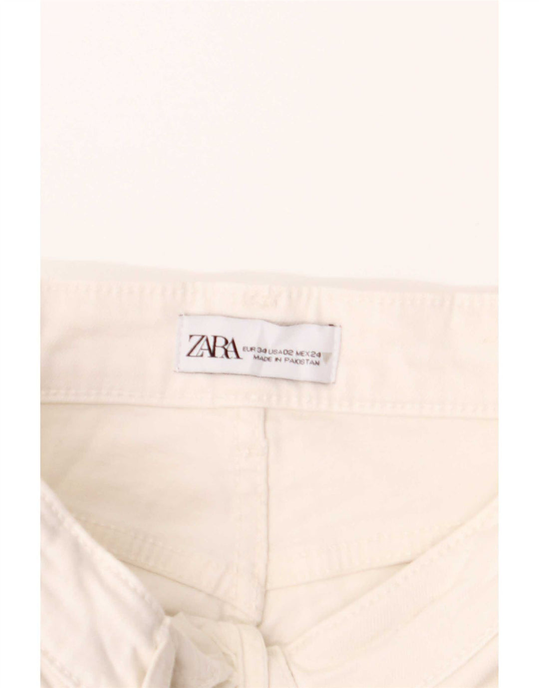 Zara Womens Bootcut Jeans EU 34 2XS W24 L25 White