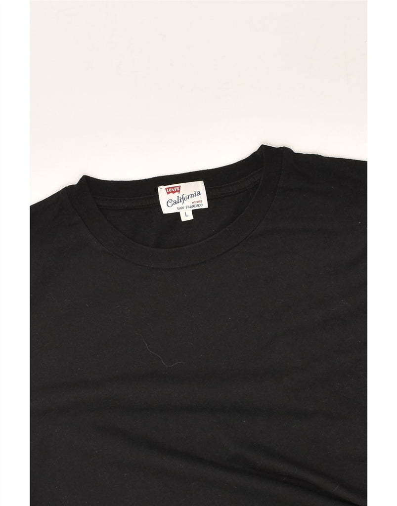 LEVI'S Womens T-Shirt Top UK 16 Large Black Cotton | Vintage Levi's | Thrift | Second-Hand Levi's | Used Clothing | Messina Hembry 