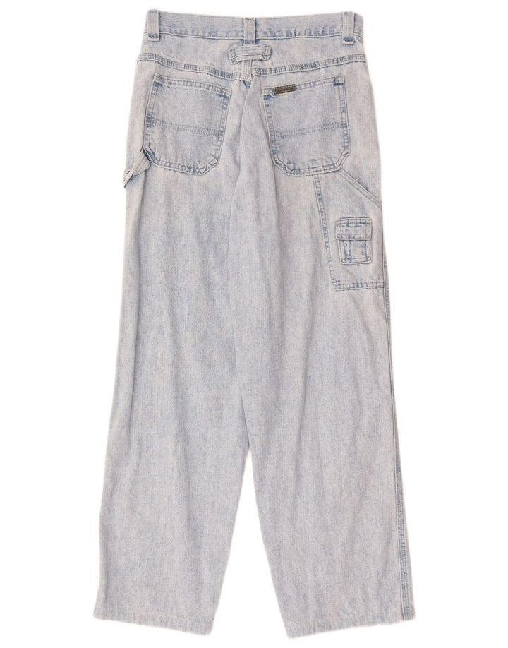 LEE Womens Cargo Loose Jeans W28 L28 Blue Cotton