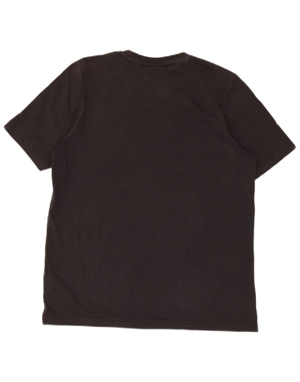 Adidas Mens Graphic T-Shirt Top Medium Black Cotton