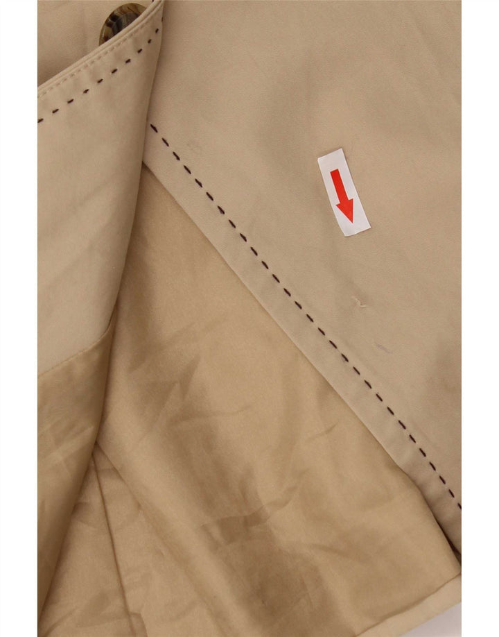 Tommy Hilfiger Womens Military Jacket UK 10 Small Beige Cotton