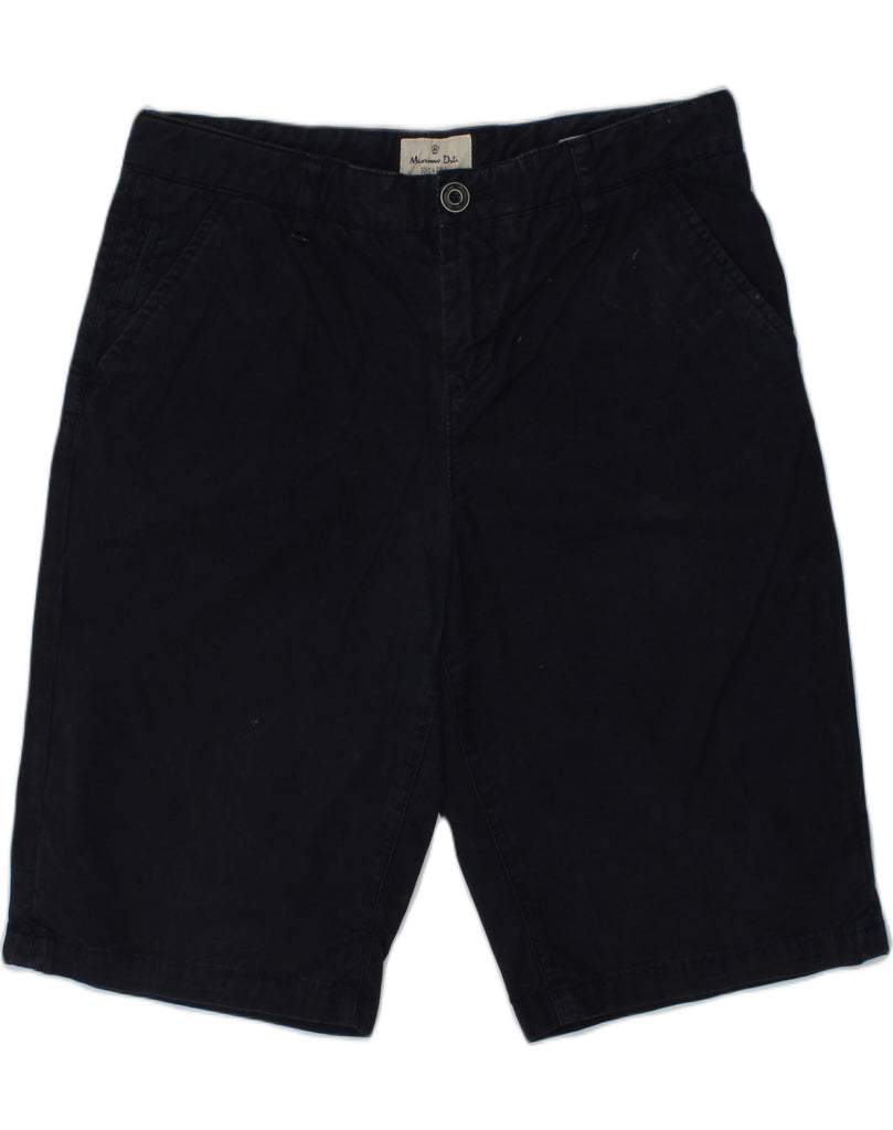 MASSIMO DUTTI Boys Chino Shorts 11-12 Years W 28 Navy Blue Cotton | Vintage Massimo Dutti | Thrift | Second-Hand Massimo Dutti | Used Clothing | Messina Hembry 