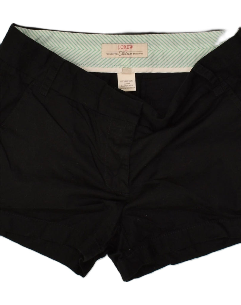 J. CREW Womens Broken In Chino Shorts US 4 Small W28 Black Cotton | Vintage J. Crew | Thrift | Second-Hand J. Crew | Used Clothing | Messina Hembry 