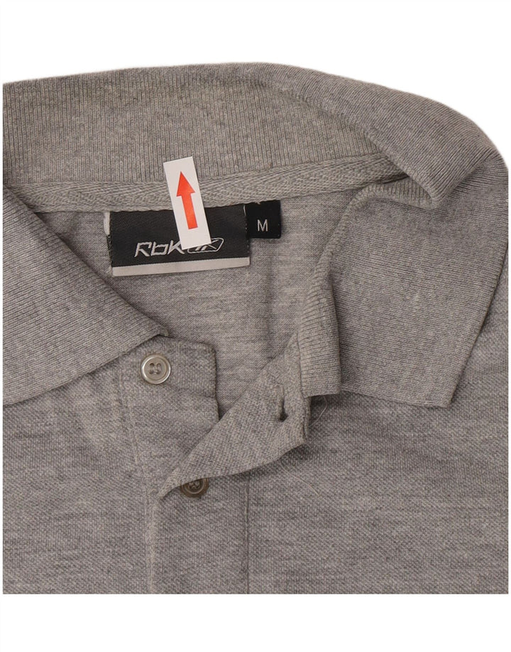 Reebok Mens Polo Shirt Medium Grey Cotton