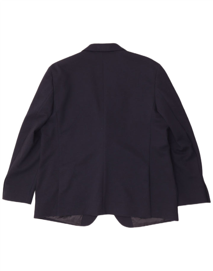 Marks & Spencer Mens Long 2 Button Blazer Jacket UK 50 3XL Navy Blue