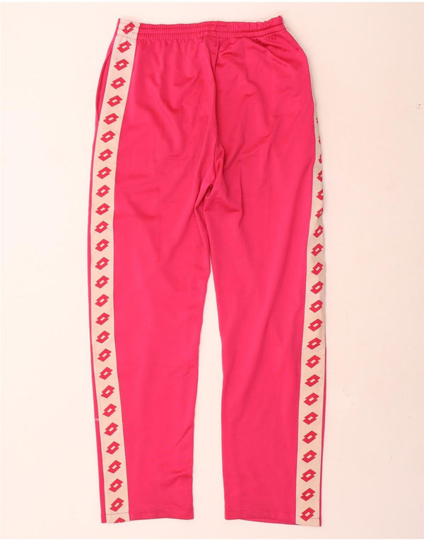 Lotto Mens Graphic Tracksuit Trousers UK 36/38 Small Pink Colourblock