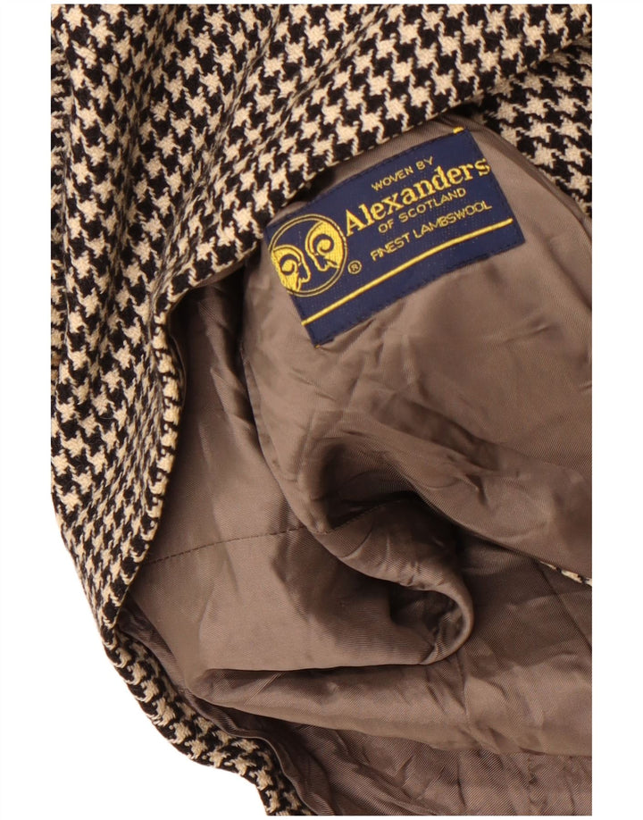 Alexander's Mens 2 Button Blazer Jacket UK 38 Medium Black Houndstooth