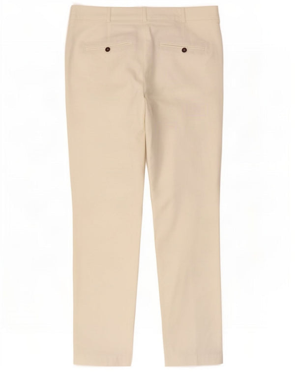 Zara Womens Slim Fit Chino Trousers EU 36 XS W26 L26 White Cotton