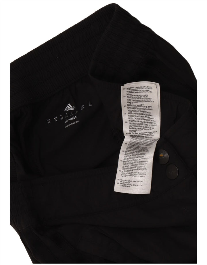 Adidas Womens Straight Trousers UK 10 Small W30 L28 Black Polyester