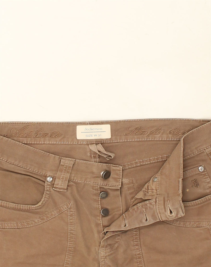 JECKERSON Womens Slim Jeans W31 L32  Brown Cotton | Vintage Jeckerson | Thrift | Second-Hand Jeckerson | Used Clothing | Messina Hembry 