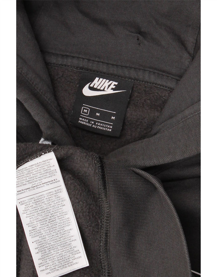Nike Mens Graphic Hoodie Jumper Medium Grey Cotton