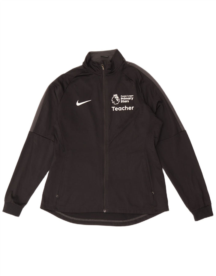 Nike Mens Dri Fit Graphic Tracksuit Top Jacket Medium Black Polyester