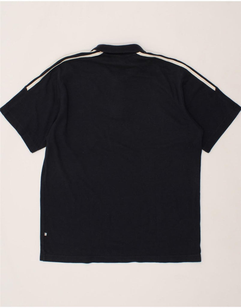 ADIDAS Mens Polo Shirt UK 44/46 Large Navy Blue Vintage Adidas and Second-Hand Adidas from Messina Hembry 