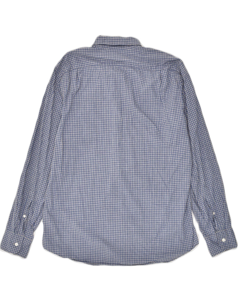 J. CREW Mens Shirt Large Blue Check Cotton | Vintage J. Crew | Thrift | Second-Hand J. Crew | Used Clothing | Messina Hembry 