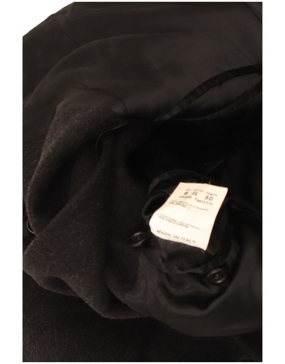 Tombolini Mens Overcoat IT 50 Large Grey Wool Classic