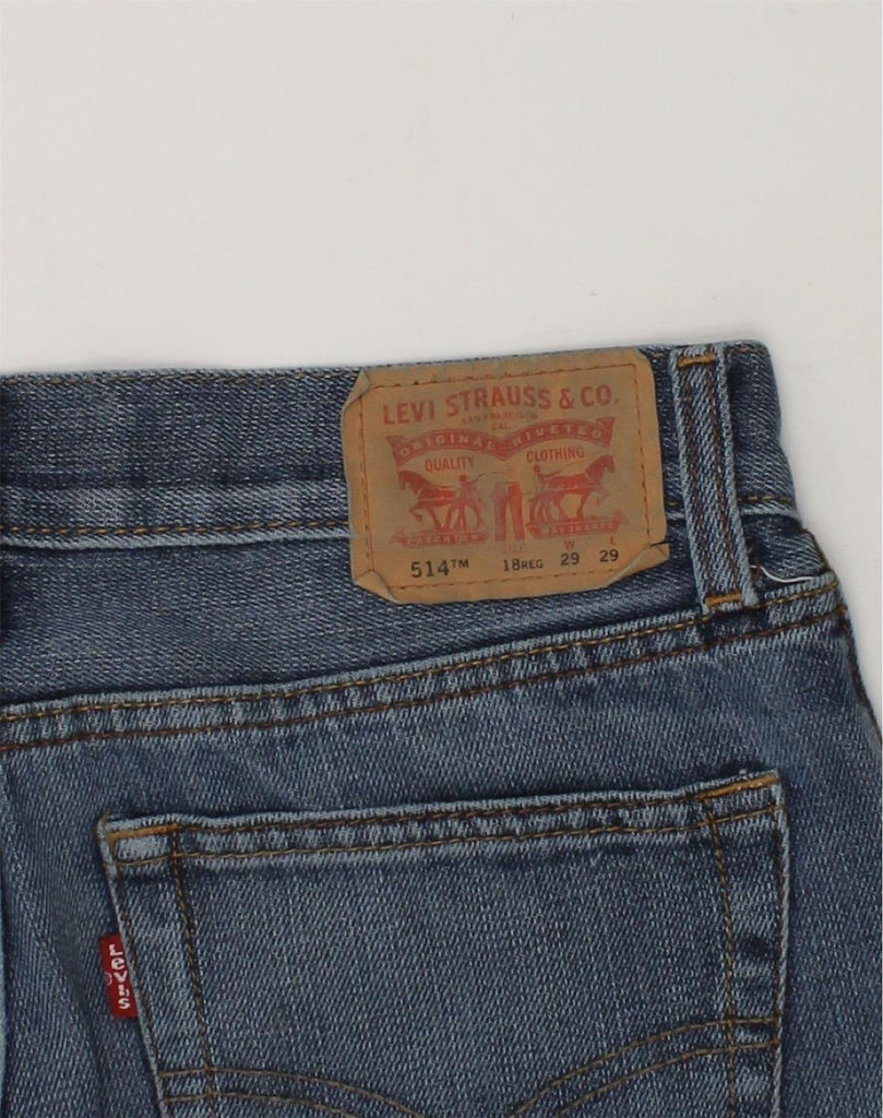 LEVI'S Boys 514 Capri Straight Jeans 15-16 Years W29 L21 Blue Cotton | Vintage Levi's | Thrift | Second-Hand Levi's | Used Clothing | Messina Hembry 