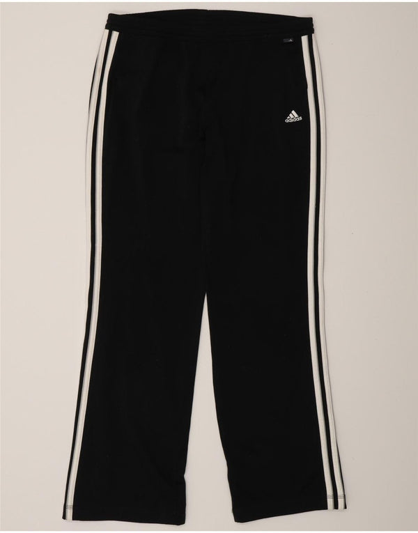 Adidas Womens Tracksuit Trousers UK 14 Medium Black Polyester