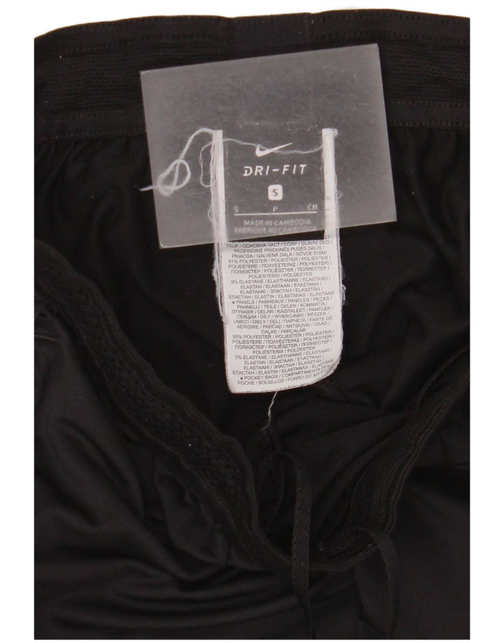 Nike Mens Dri Fit Tracksuit Trousers Small Black Polyester