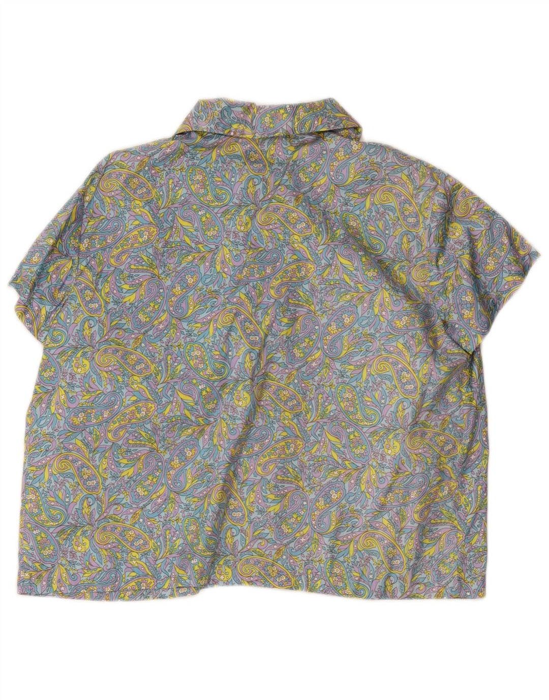 Stella Womens Short Sleeve Shirt Blouse EU 48 2XL Multicoloured Paisley
